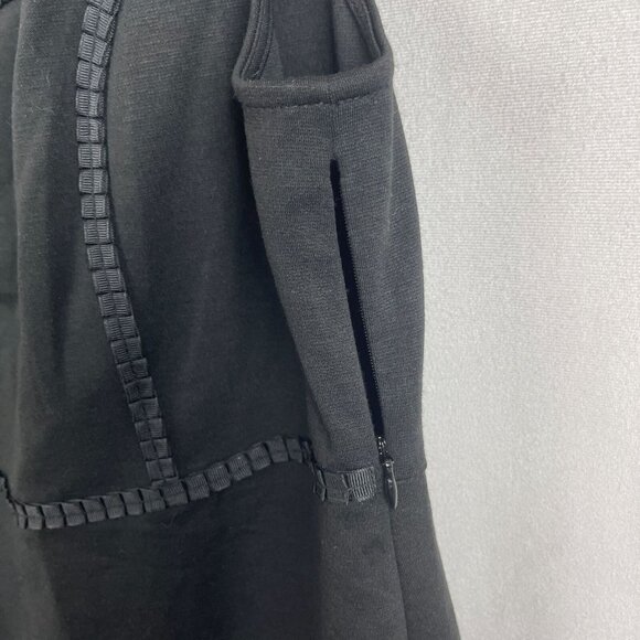 Cato Women's Black Sleeveless With Textured Trim Dress Size 16 - Picture 7 of 8